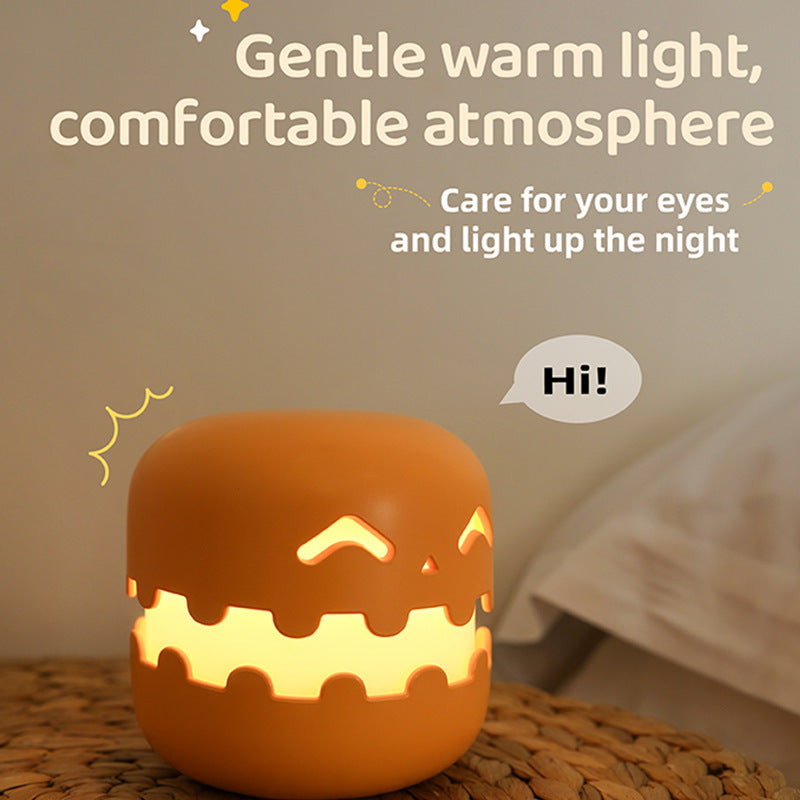 Pumpkin Lamp Bedside Halloween Funny Decoration Ambience Light For Bedrooms Living Room Decoration Kids Birthday Gift Hallowe