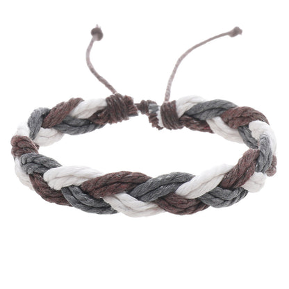 Simple Artistic Style Cotton String Hand Woven Hand Rope Bracelet feaae52a 6595 4e20 9d10 d0ce41fe4b33