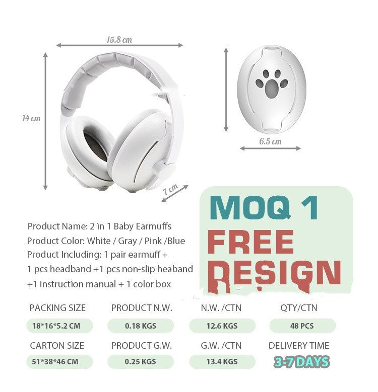 Baby Earmuffs Dual-purpose Head-mounted Noise Protection Sleep feae99fc 0839 4820 8bc5 4eb9690afa50