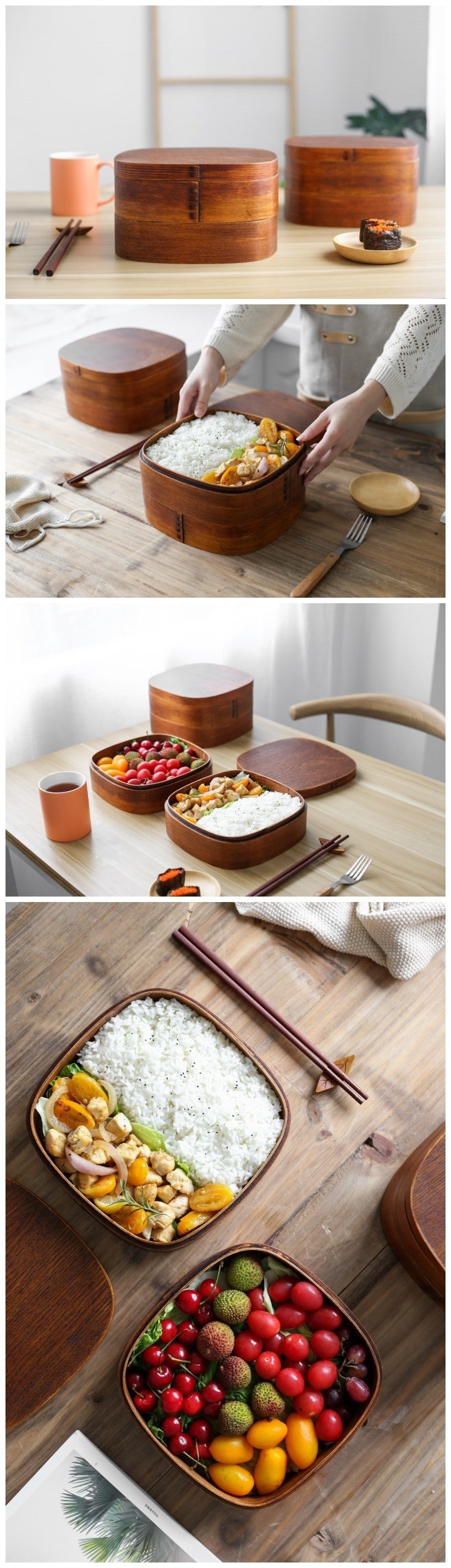 Creative Multi-layer Japanese-style Compartment Bento Box feaf6006 d1a5 43d5 9fb0 a14fd0bb6a41