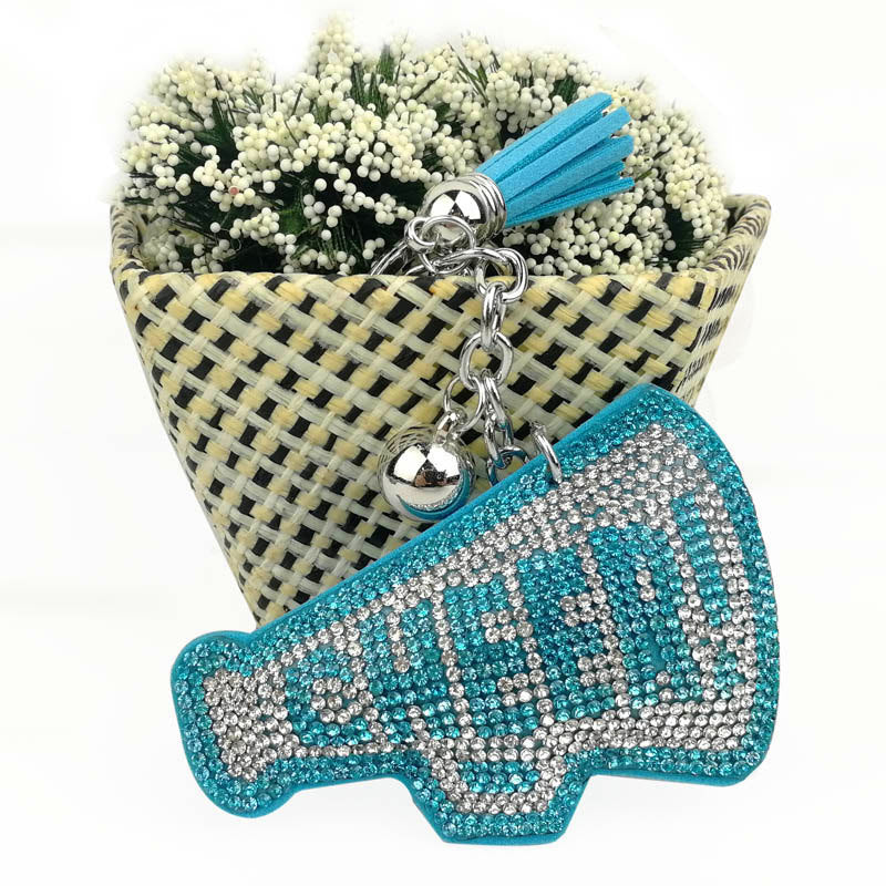 Creative Korean Velvet Diamond English Letters Key Chain fecf749f 8341 4127 86cb af6583f753ea
