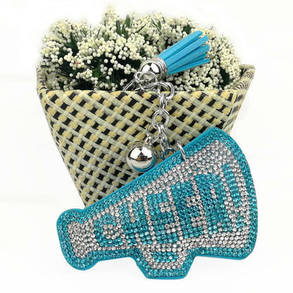 Creative Korean Velvet Diamond English Letters Key Chain fecf749f 8341 4127 86cb af6583f753ea