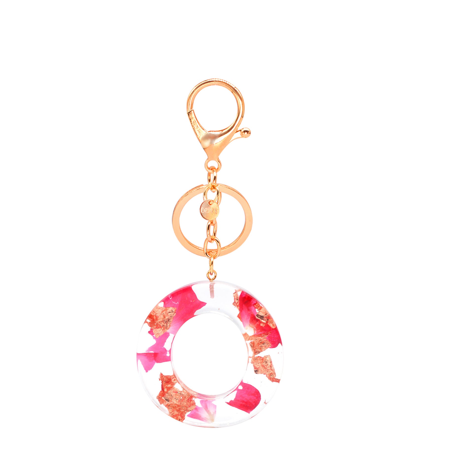 Petal Resin Keychain English Alphabet Pendant fed2b71f 258f 4c72 b944 3b9bfe05a323
