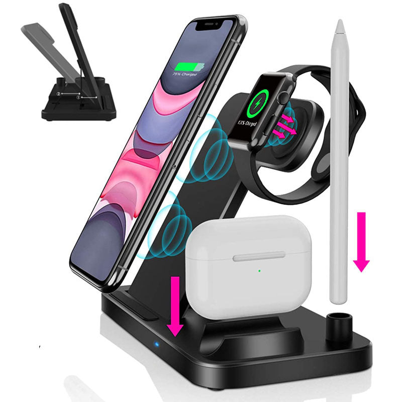Quick-charge 15w Folding 4-in-1 Wireless Charger - 图片 2