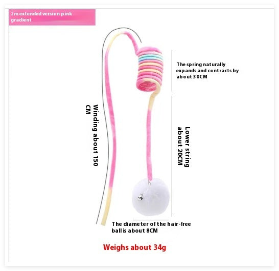 Cat Toy Self-Hi Sucker Spring Rabbit Hair Ball Interactive Play Pet Supplies Interactive Toys fee5d57a cffe 4105 a8d0 996e253