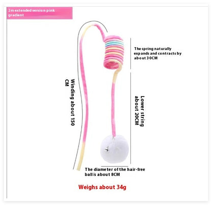 Cat Toy Self-Hi Sucker Spring Rabbit Hair Ball Interactive Play Pet Supplies Interactive Toys fee5d57a cffe 4105 a8d0 996e253