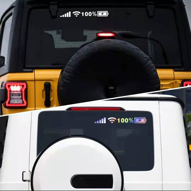 Car Windshield Stickers Signal WiFi Power Vinyl Decal Mobile Phone Car Stickers Auto Exterior Decorative Accessories Decals f