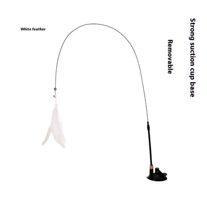 Cat Teaser With Bell Long Brush Holder Suction Cup Self-Hi Bite-resistant Feather ff061b6b 6b58 4b79 b7e0 1e8086dae9d5 trans
