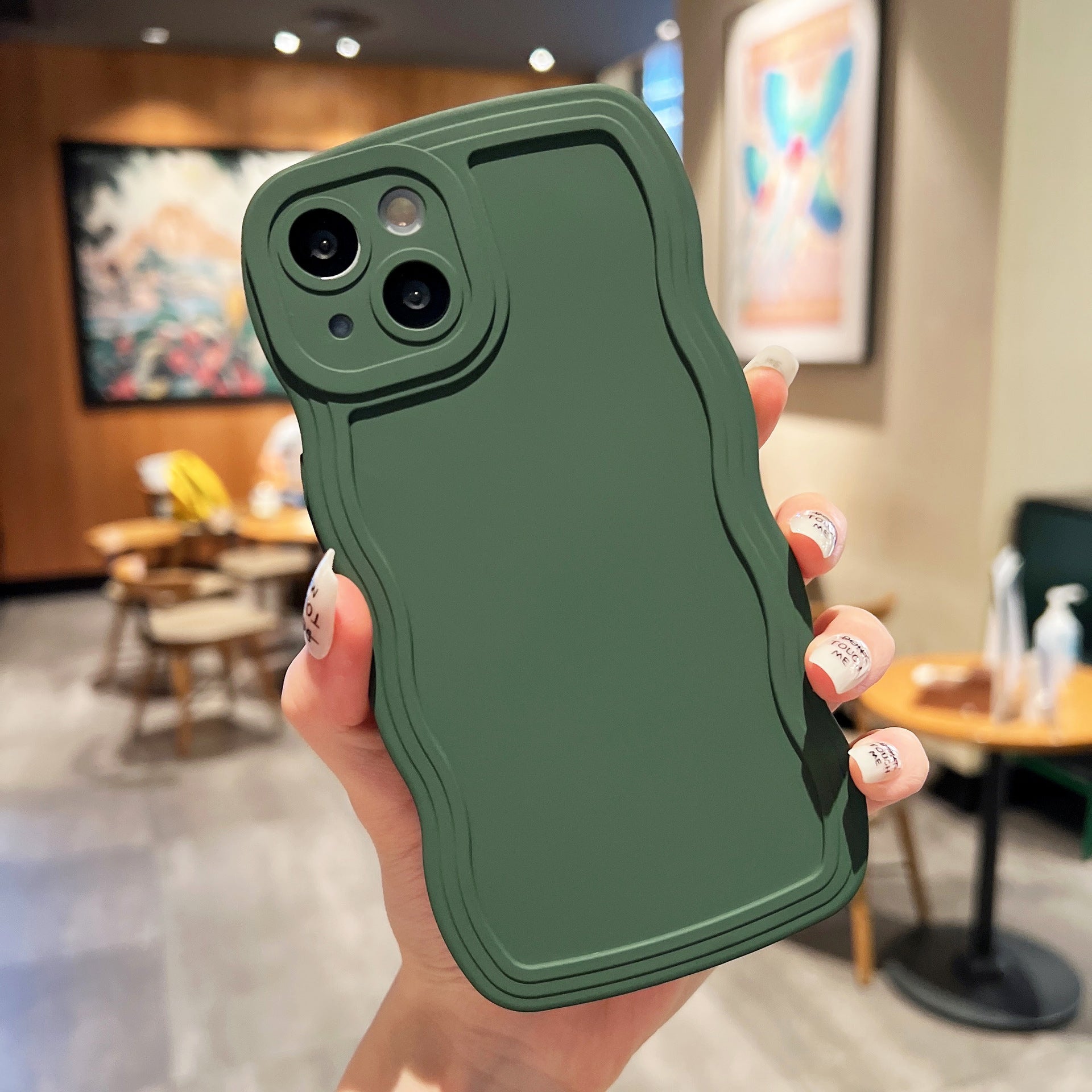 Big Wave Simple Anti-fall Advanced Color Phone Case ff0eb609 fe2f 4987 8d94 2d68d0ce72fc