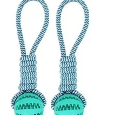 Dog Toys Balls Interactive Treat Rope Rubber Leaking Balls For Small Medium Dogs Chewing Bite Resistant Pet Tooth Cleaning ff