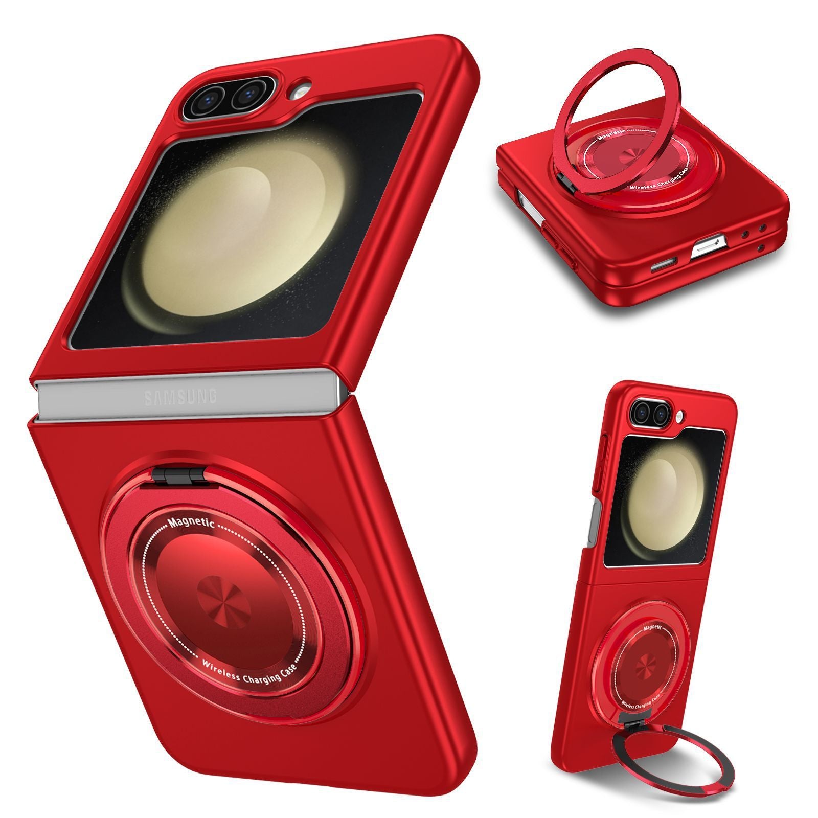 Applicable SAM Z Flip6 Degree Rotating Folding Bracket Strong Magnetic Suction Phone Case ff248e5d f84d 45fb a81f 6035167fd5b