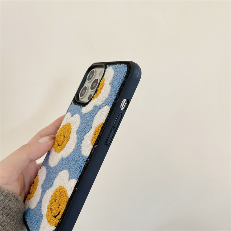 Creative And Simple Flower Plush Phone Case ff262802 5df7 4a0e a1a3 baee96717066