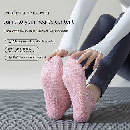 Women's Pure Cotton Non-slip Silicone Indoor Fitness Pilates Socks ff446fb2 dbb2 4ccb 9504 2f28cd619f92