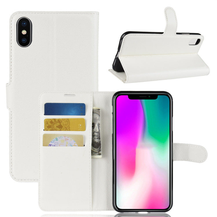 Litchi Pattern Leather Case For  Case ff470a47 1bd2 40e2 a849 6f2dc88eee1f