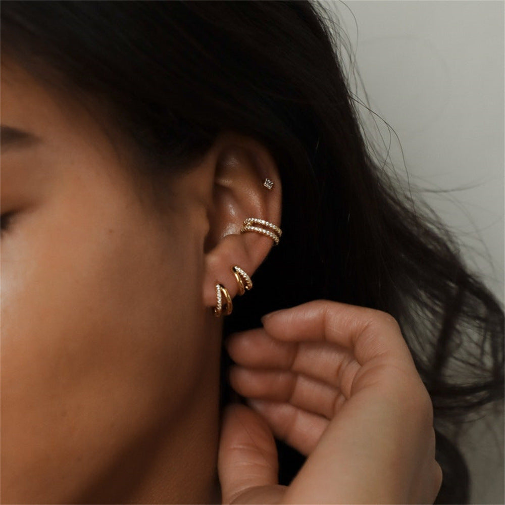 Women's Fashion Electroplated Zircon Earrings ff4a7cbc 19c6 4a5d ac72 847a50684036