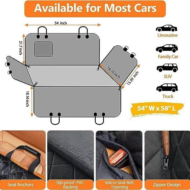 Pet Mat Car Rear Seat Cushion Water And Dirt Resistant Anti-bite ff4b62f4 3d0c 49da 88a2 6a15605ae764