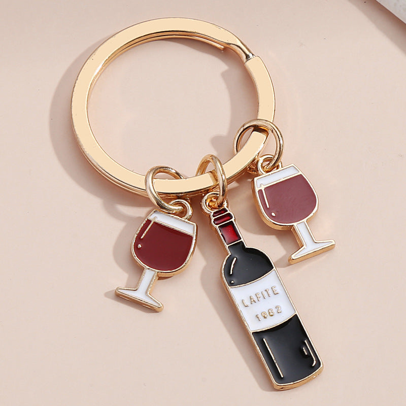 Wine Beer Drip Oil Keychain Pendant ff5efc8f 6d30 446d 9334 ae82c5989025