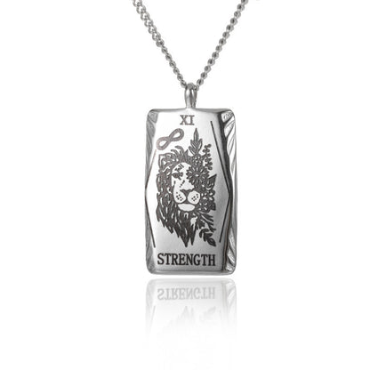 New Personalized Simple Stainless Steel Square Card Necklace ff7a7b32 650d 4d3a 9743 3bf9e8bdb4fb
