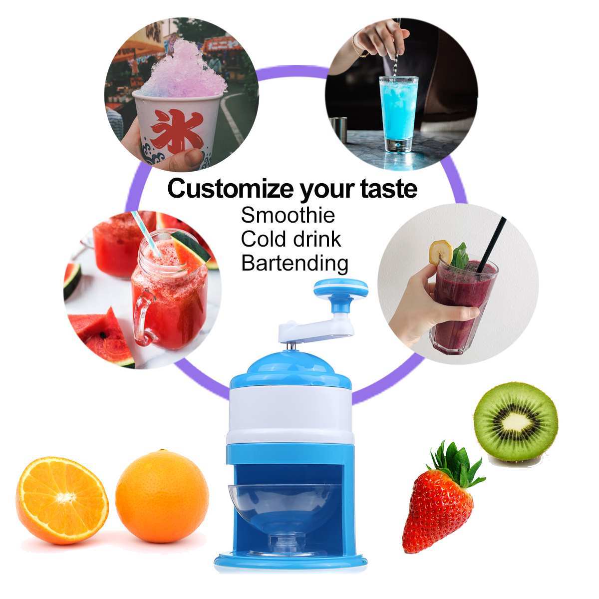 Kitchen Manual Household Mini Smoothie Shaved Ice Machine Hand Ice Breaker ff84aa1a 73f9 421a 8faa 005f4bb3ac1d