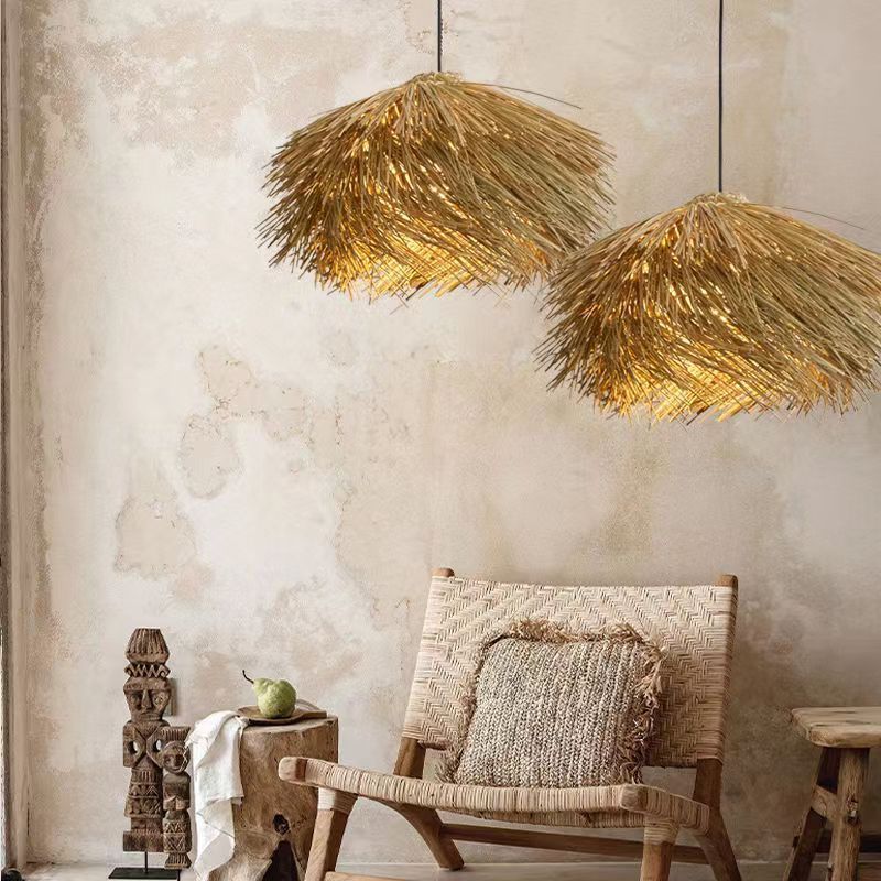 Rattan Ceiling Lamp Vintage Rattan Chinese Style Chandelier ff8af267 83e6 4f9c 9470 ceccd095702d