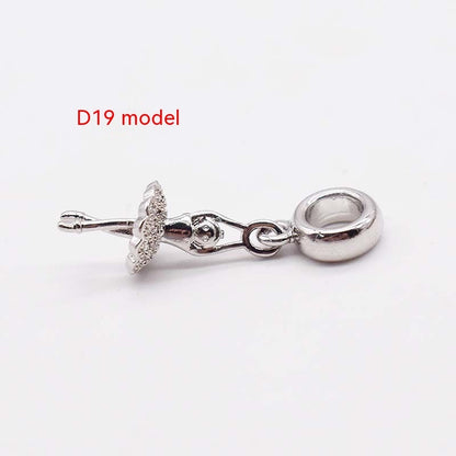 Copper Plating 14K Gold Large Hole Spacer Bead Can String Leather Rope Bracelet Pendant ff9379a7 79ba 44b2 9201 8ca2a60ef65a 