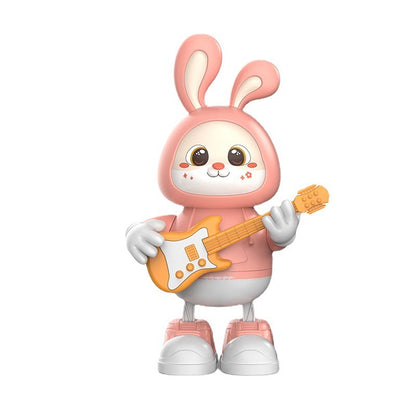 Electric Adorable Rabbit Guitarist Rabbit Coax Light Music Singing Dancing Children's Toy ffa816f9 102f 42da bdad 5e277e1bd31