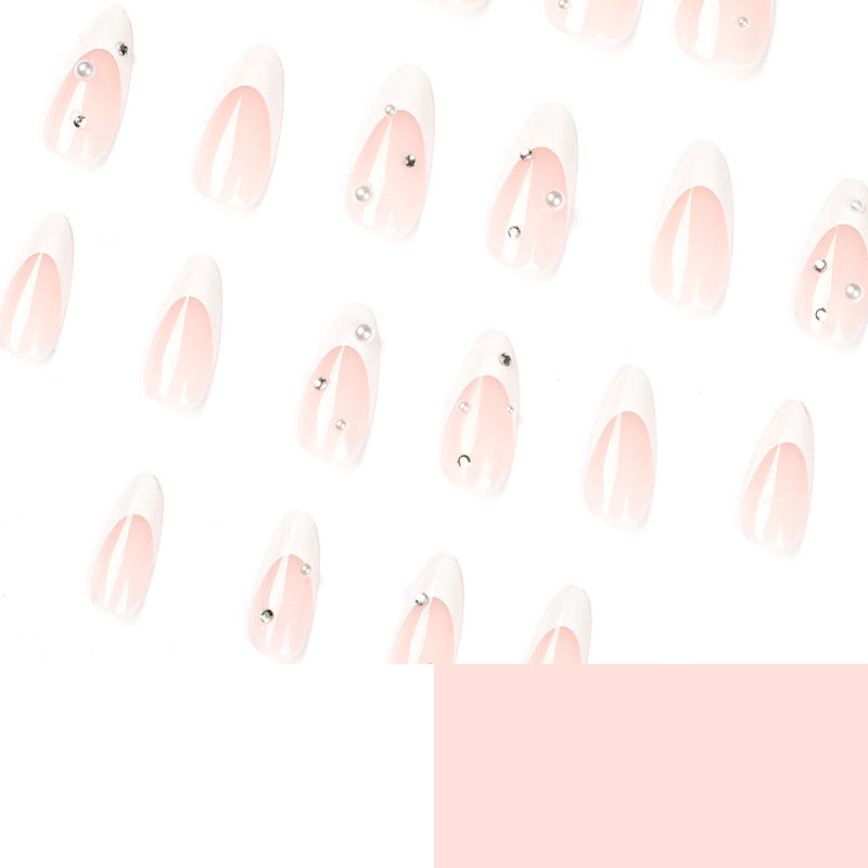 French Water Drop Manicure Rhinestones Wear Nails ffb9744f 8cf2 4268 be79 7c2a02cef7d4
