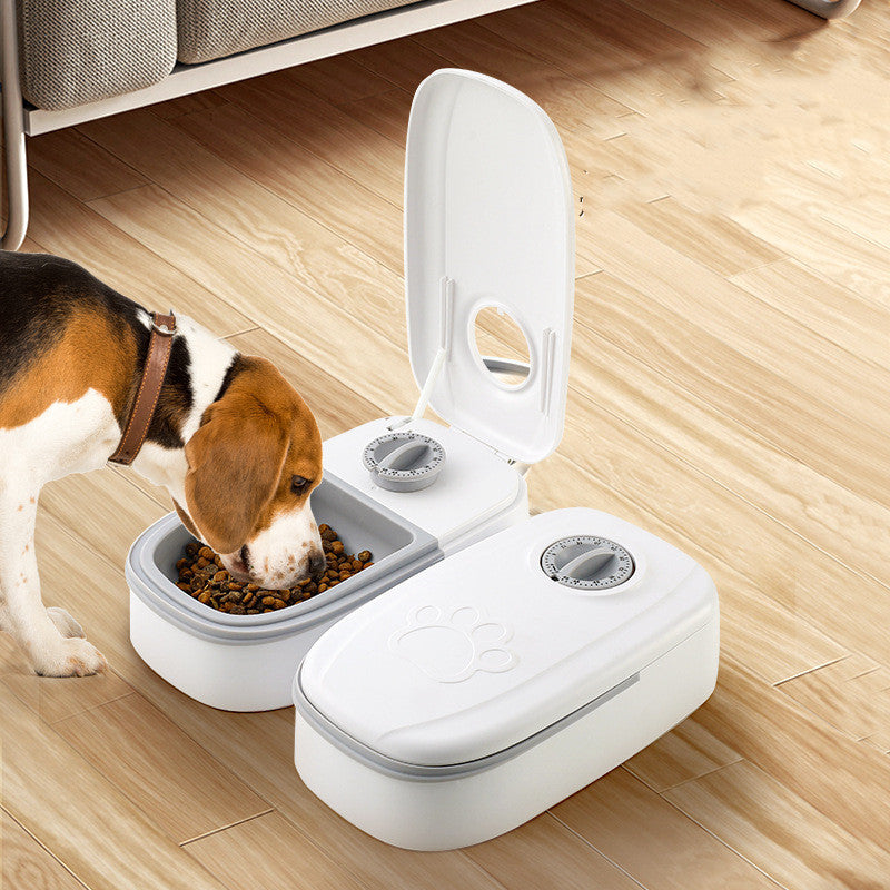Automatic Pet Feeder Smart Food Dispenser For Cats Dogs Timer Stainless Steel Bowl Auto Dog Cat Pet Feeding Pets Supplies ffb