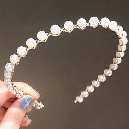 Sen Simple Pearl Thin Headband Hair Accessories Headband ffd4d1cd 9272 471f 9417 55aa2cdc1da6