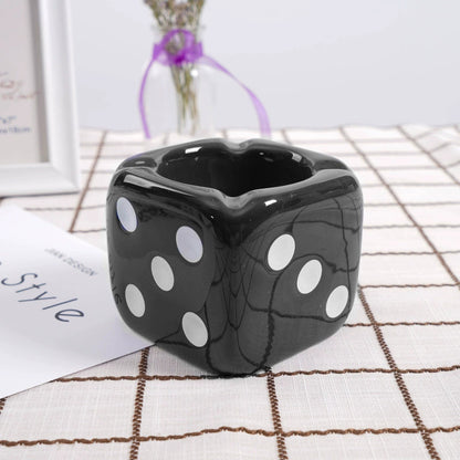Place Dice Personalized Office Ashtray fff46434 e44b 41d6 8985 af80d83c633a